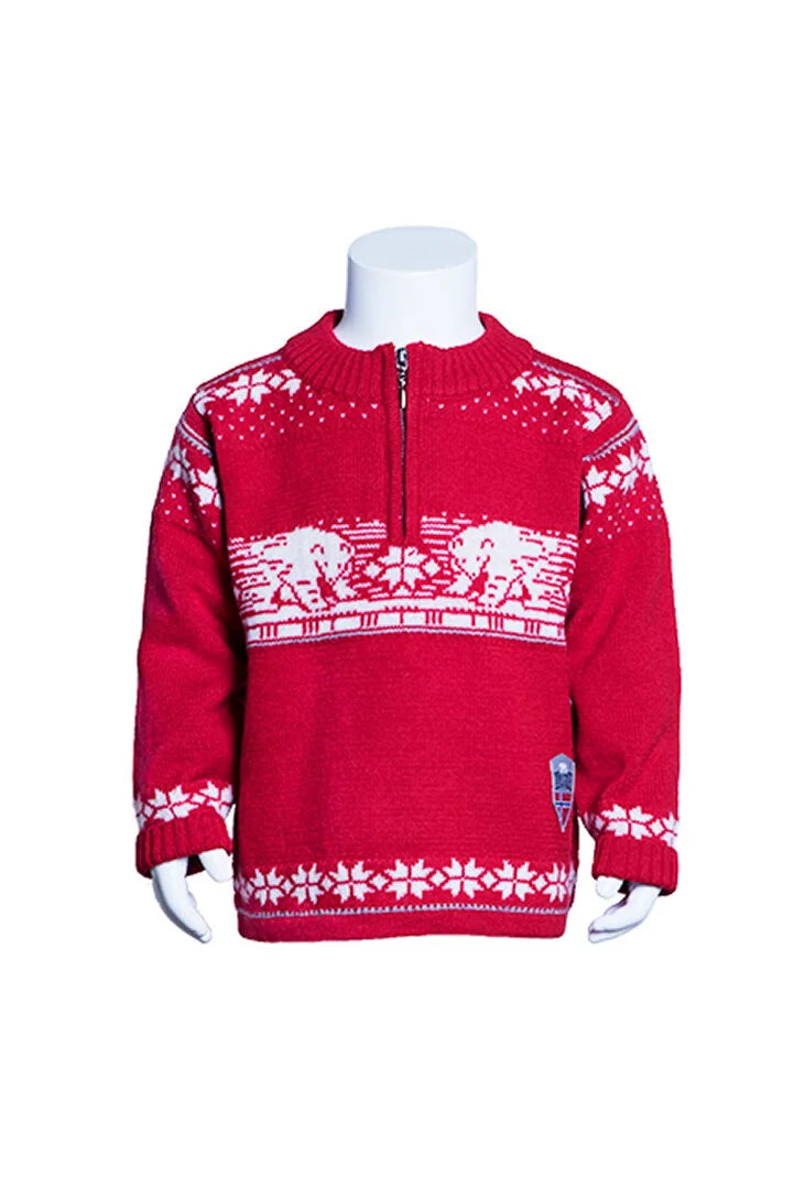 Kvitebjørn Wool Sweater With Opening